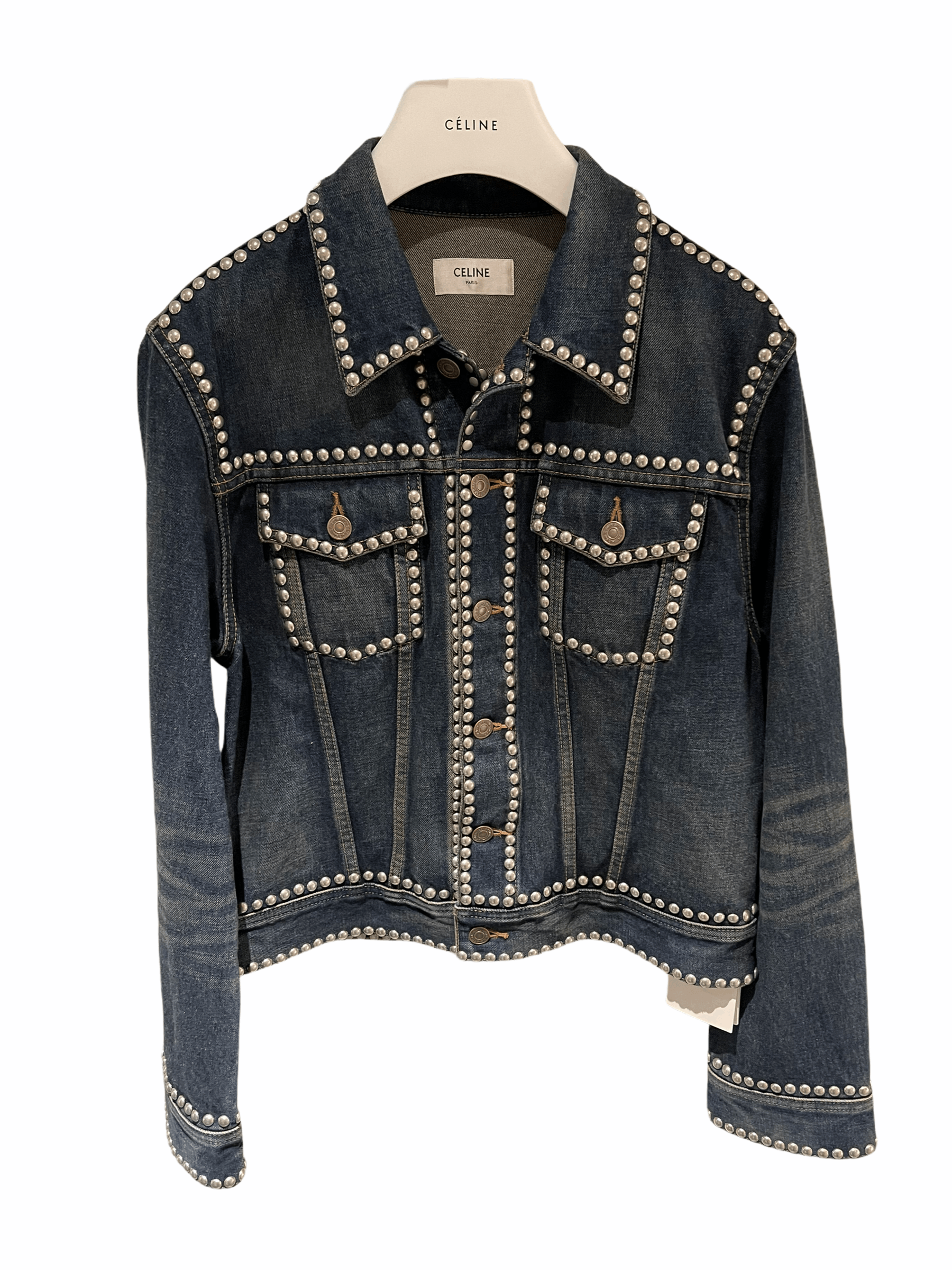 Celine Celine Denim Studs Trucker Jacket | Grailed