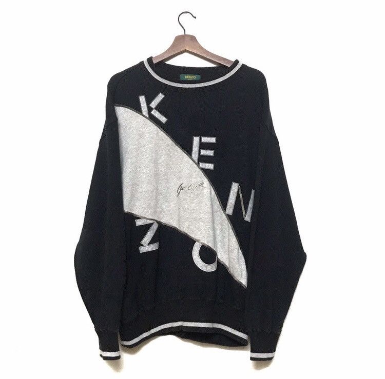 Japanese Brand Kenzo Sweatshirt Embroidery Big Logo Size US XL / EU 56 / 4 - 1 Thumbnail