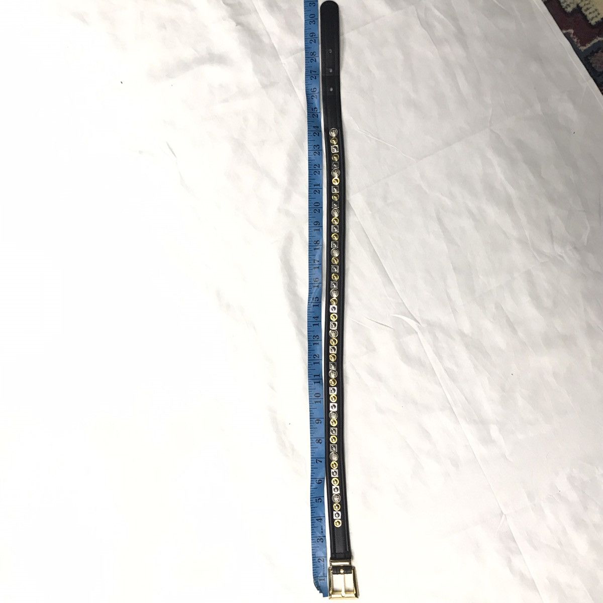 Versace VINTAGE GIANNI VERSACE STUD LEATHER BELT Size 26 - 3 Thumbnail