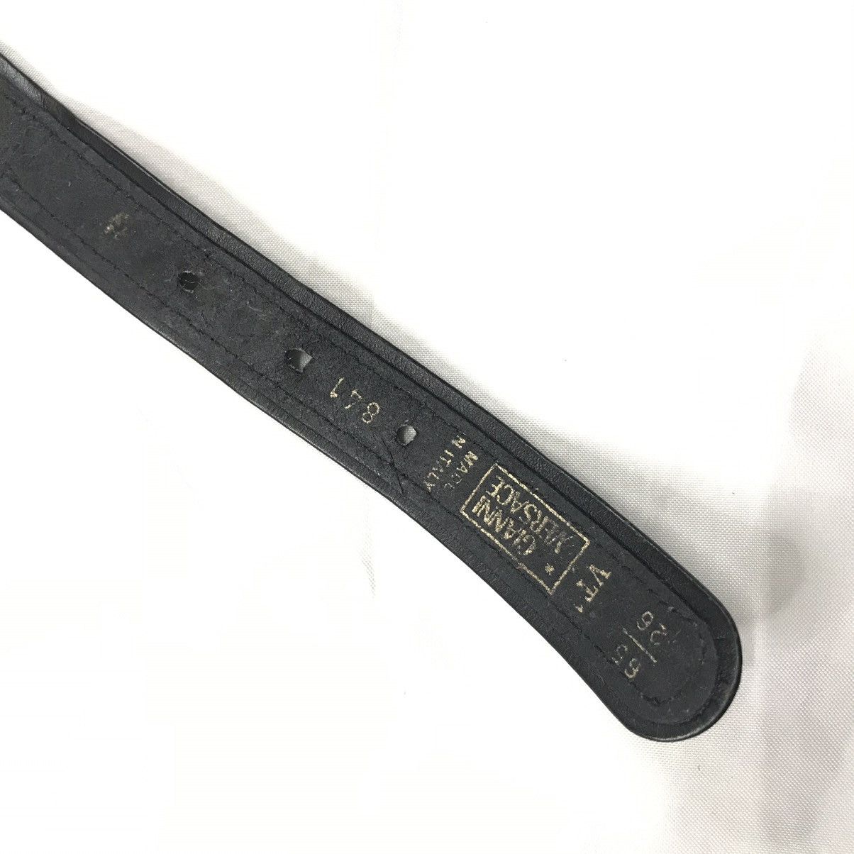 Versace VINTAGE GIANNI VERSACE STUD LEATHER BELT Size 26 - 5 Thumbnail