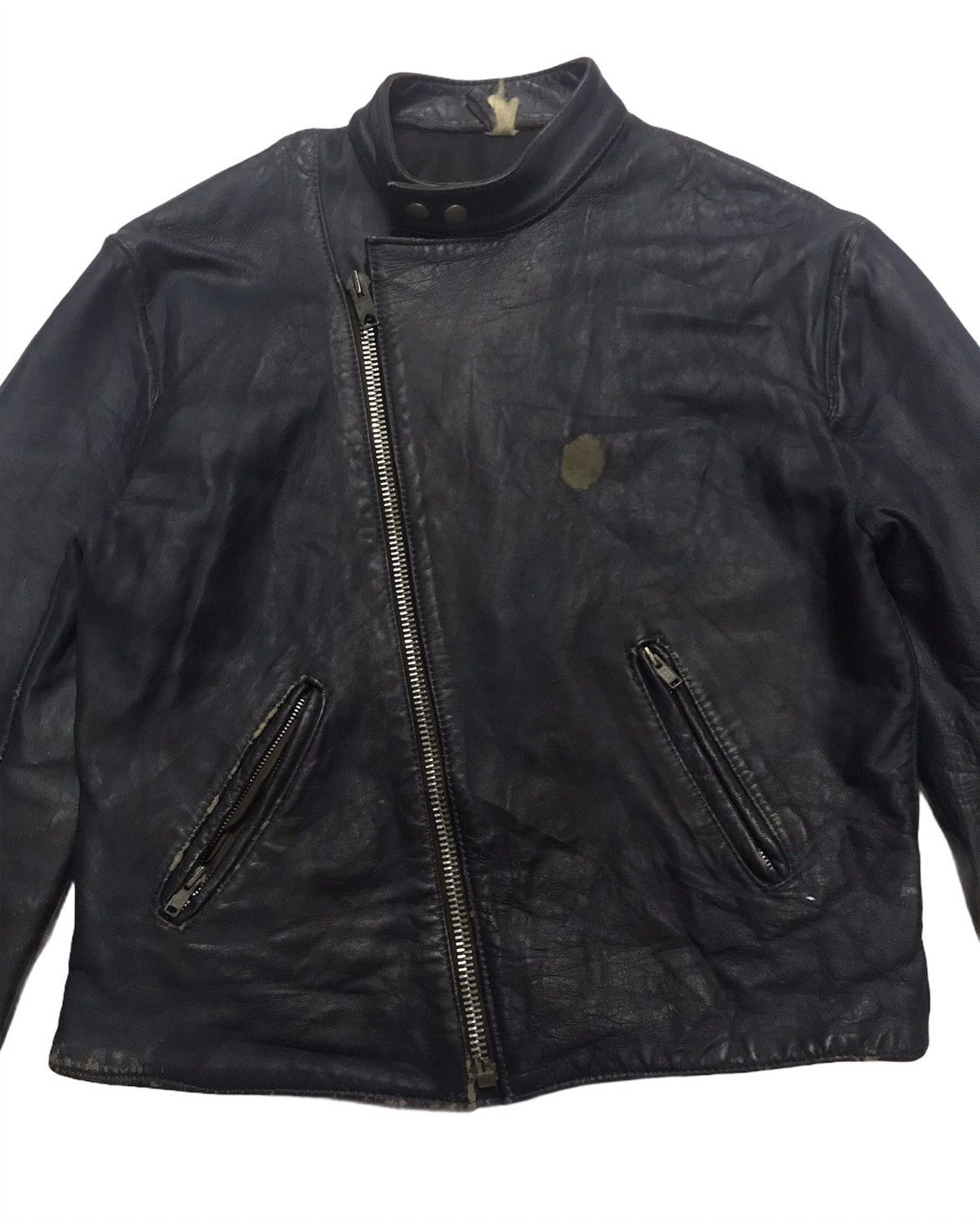 Vintage Vtg TT Leather Cafe Racer Jacket Size US S / EU 44-46 / 1 - 2 Thumbnail