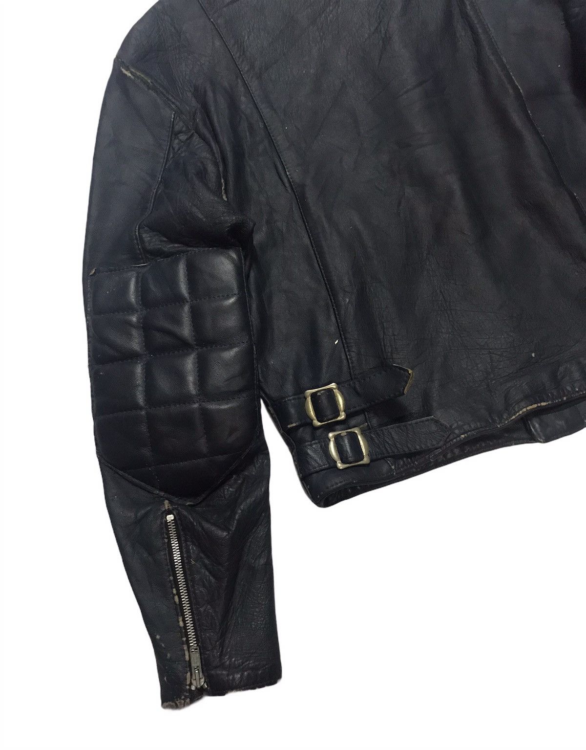 Vintage Vtg TT Leather Cafe Racer Jacket Size US S / EU 44-46 / 1 - 6 Thumbnail