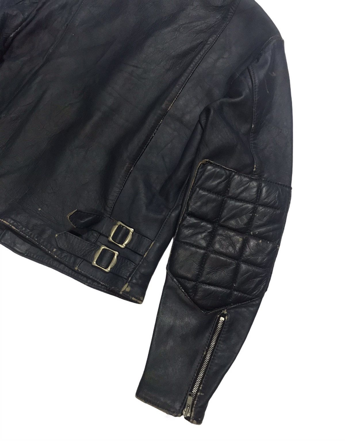 Vintage Vtg TT Leather Cafe Racer Jacket Size US S / EU 44-46 / 1 - 7 Thumbnail