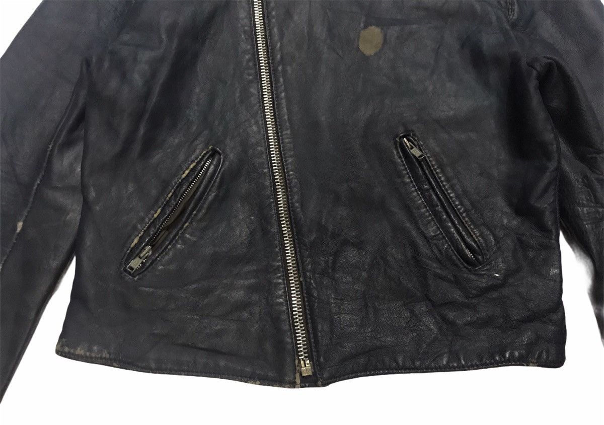 Vintage Vtg TT Leather Cafe Racer Jacket Size US S / EU 44-46 / 1 - 3 Thumbnail