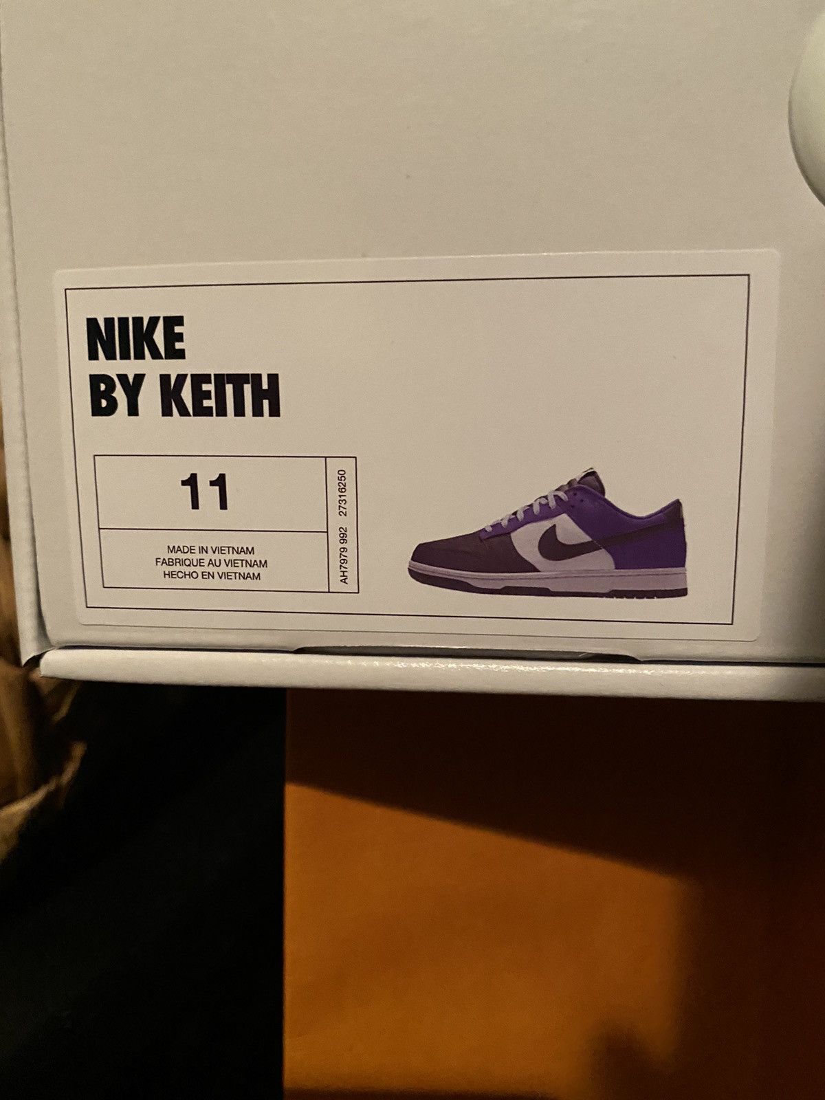 image of Nike Dunk Low By You Shoes in Black/Purple, Men's (Size 11)