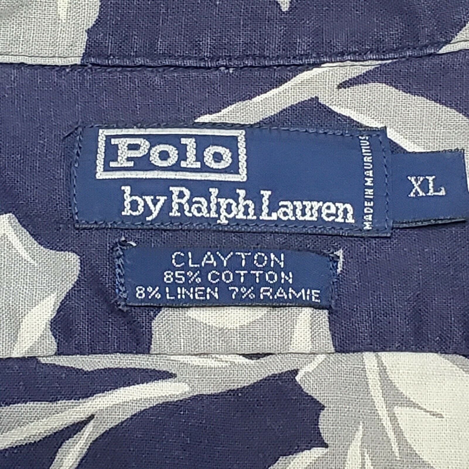 Vintage Y2K Polo Ralph Lauren Hawaiian button good up Large Clayton