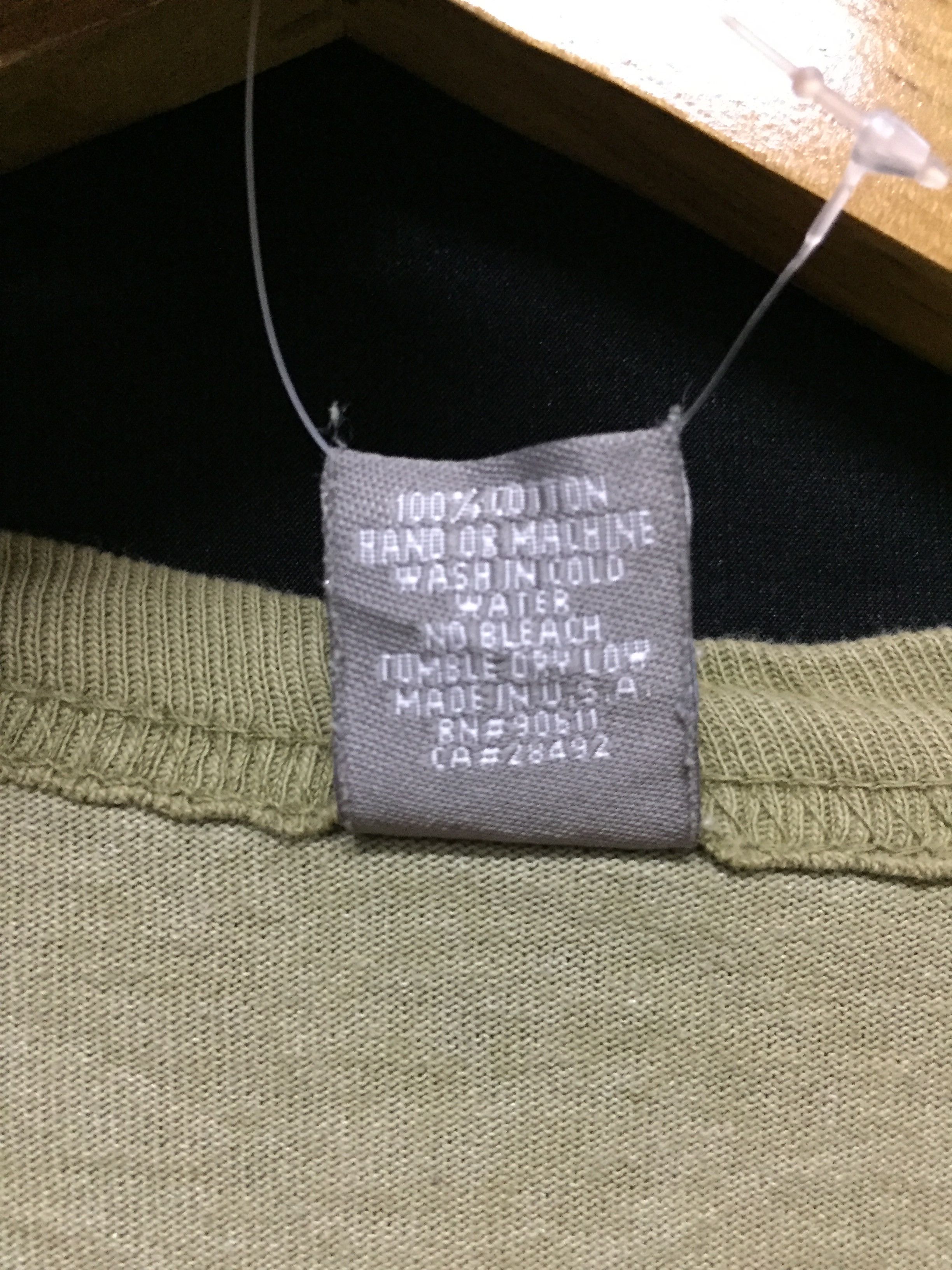 Freshjive × Vintage 90's Freshjive olive mesh sleeve logo tee Size US L / EU 52-54 / 3 - 9 Thumbnail