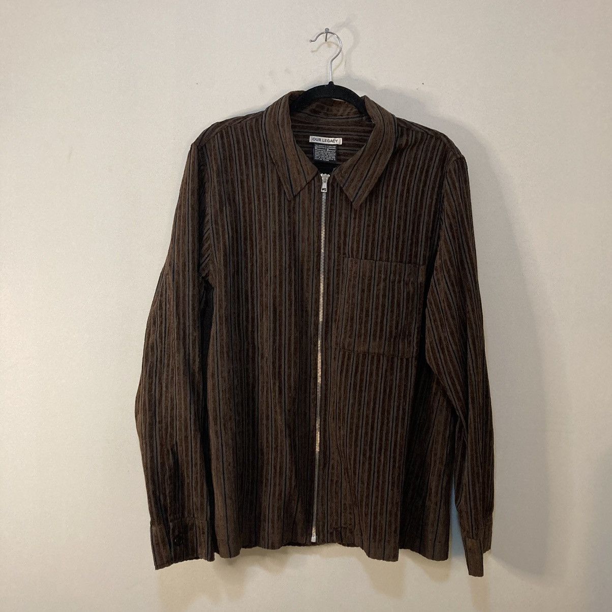 Our Legacy Our Legacy multi brown corduroy drip shirt | Grailed
