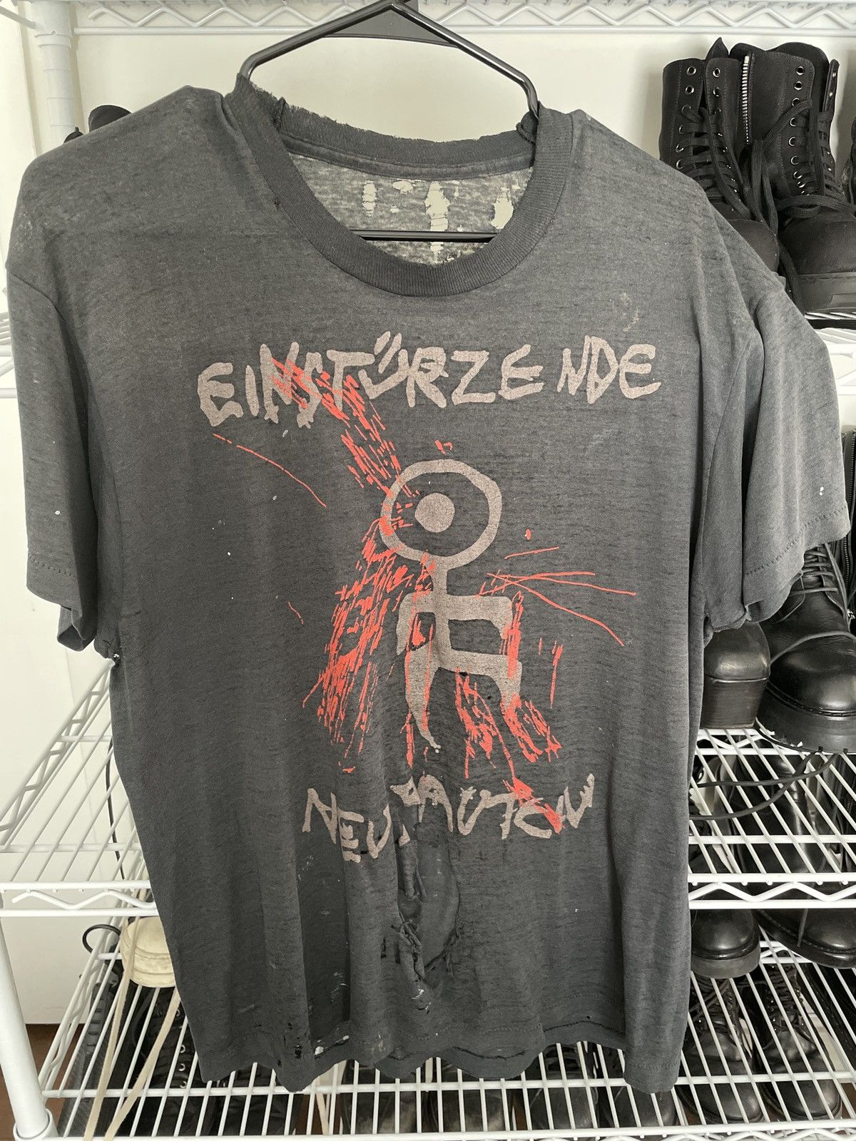 Vintage '80s Einsturzende Neubauten Vintage Tee M L XL | Grailed