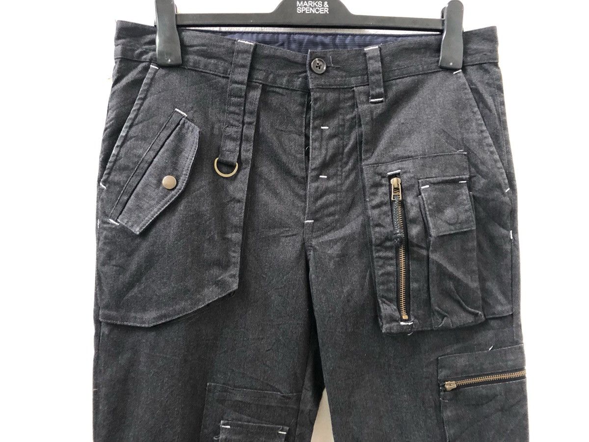 Vintage Japan Brand BG Multi Pocket Parachute Trouser Crop Pant Size US 32 / EU 48 - 2 Thumbnail