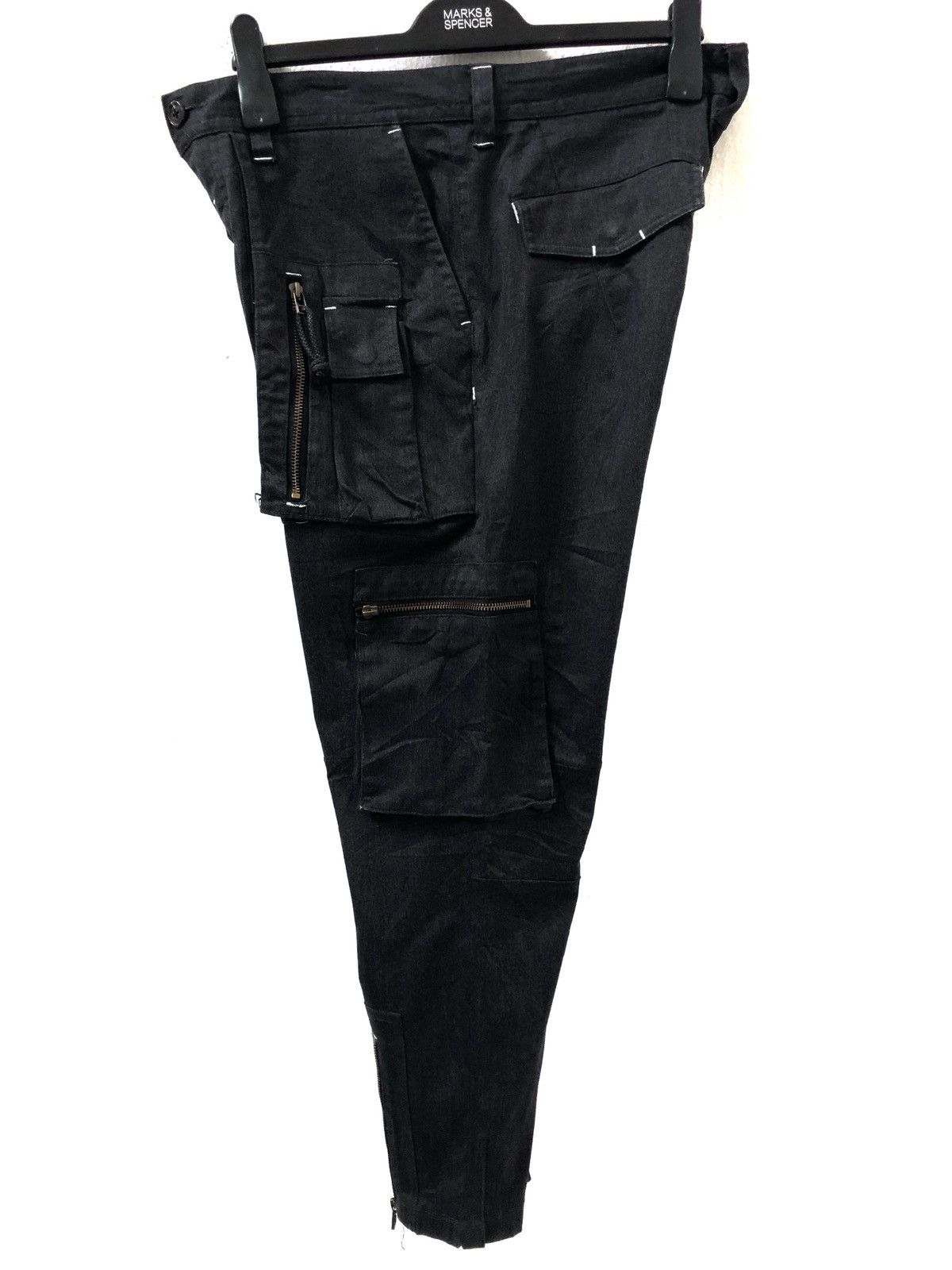 Vintage Japan Brand BG Multi Pocket Parachute Trouser Crop Pant Size US 32 / EU 48 - 9 Thumbnail
