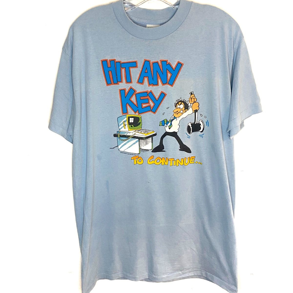 Vintage Vintage 90s Computer Science ‘Hit any Key... To Continue' | Grailed