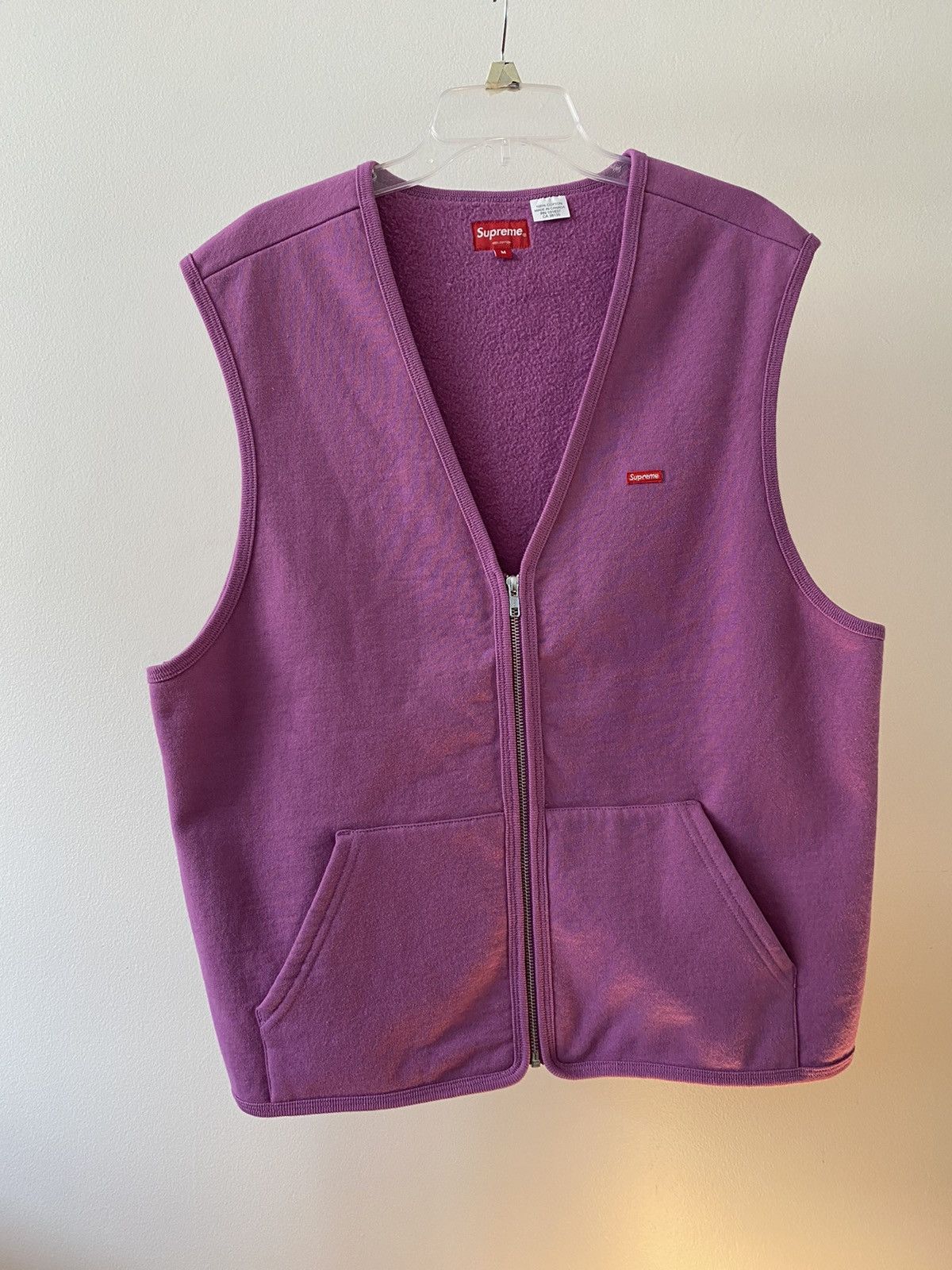 Supreme zip up sweat sales vest