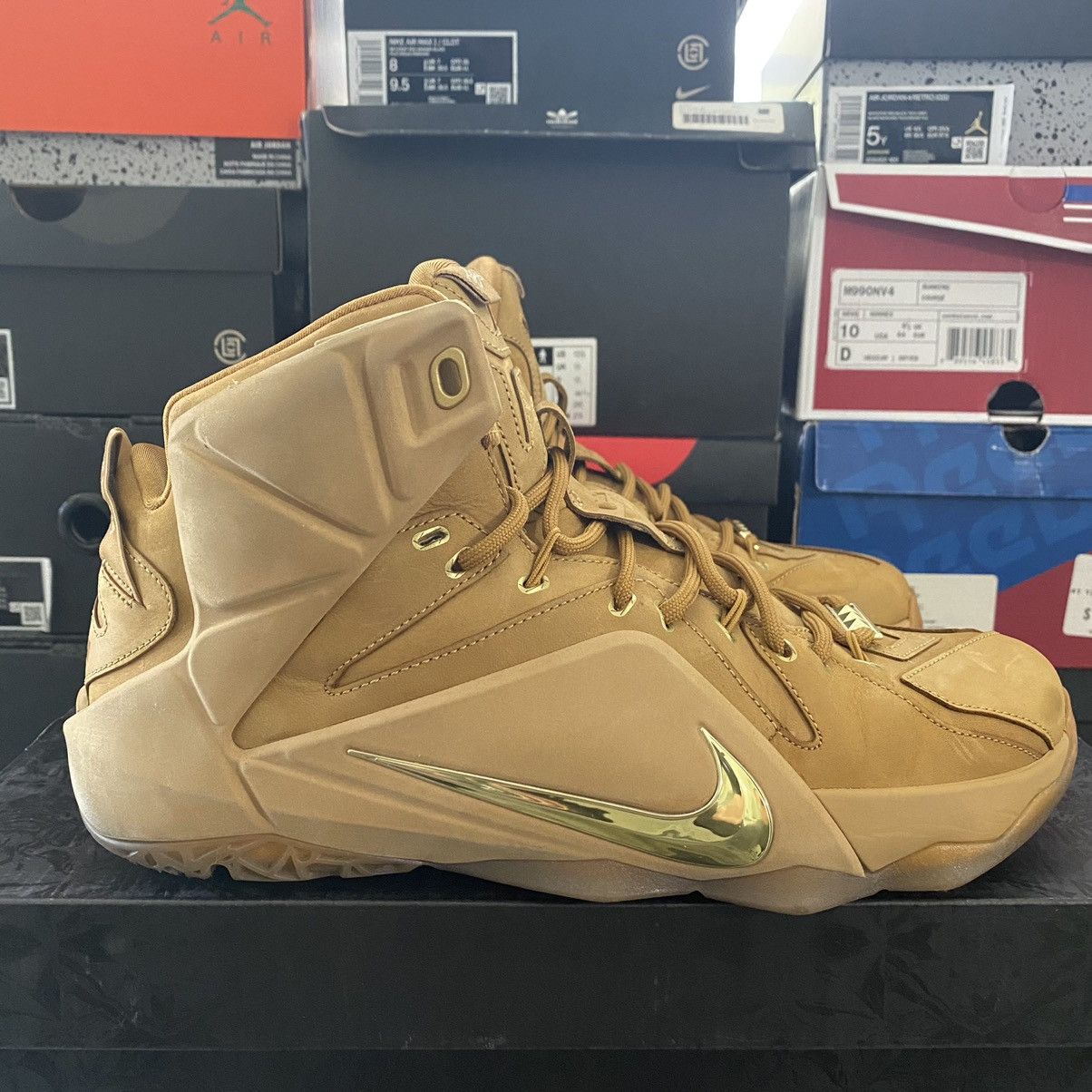 Nike Used Nike LeBron 12 EXT Wheat 2015 Size 10 Grailed