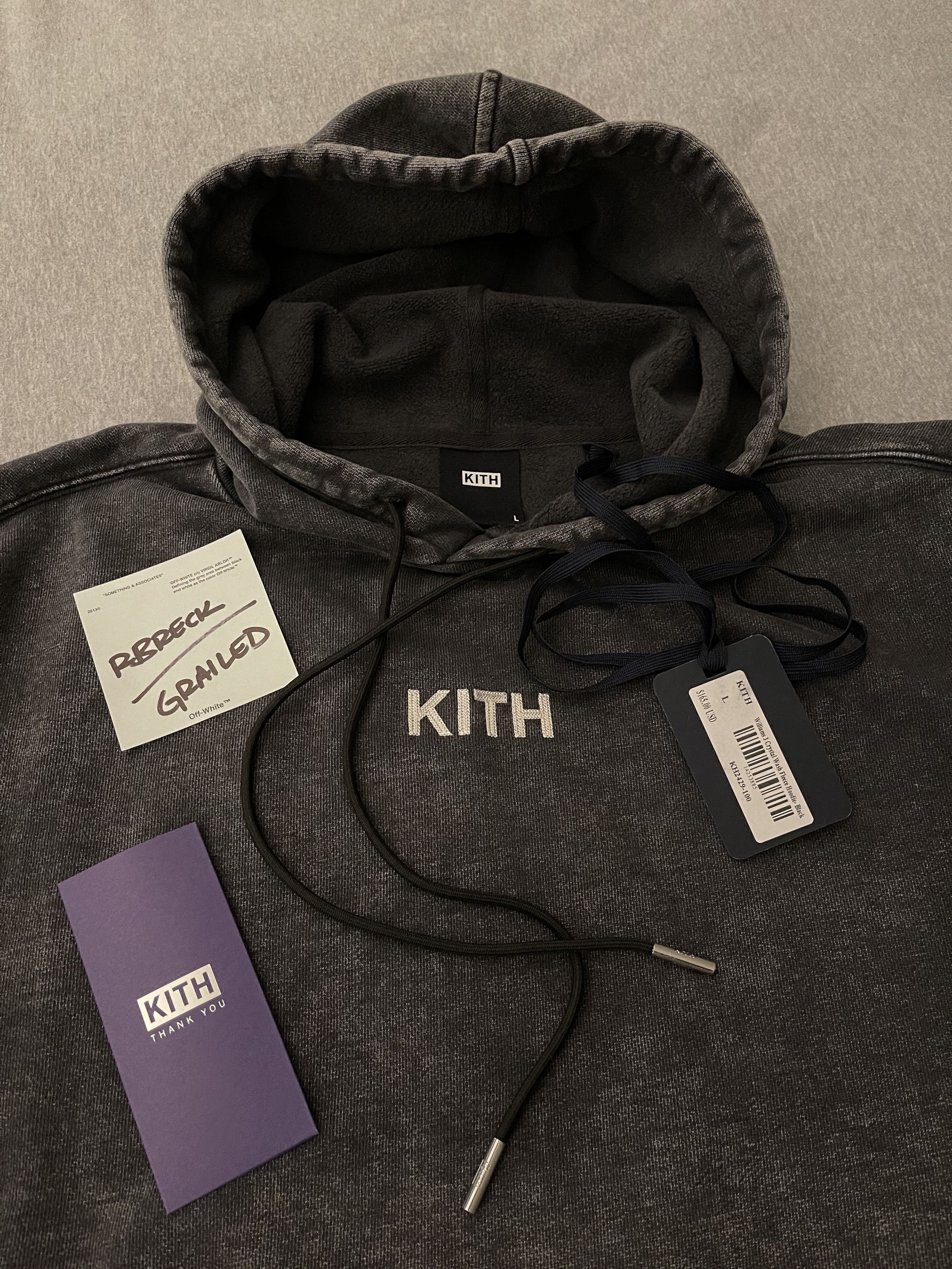 Kith Kith Williams III Crystal Wash Hoodie | Grailed