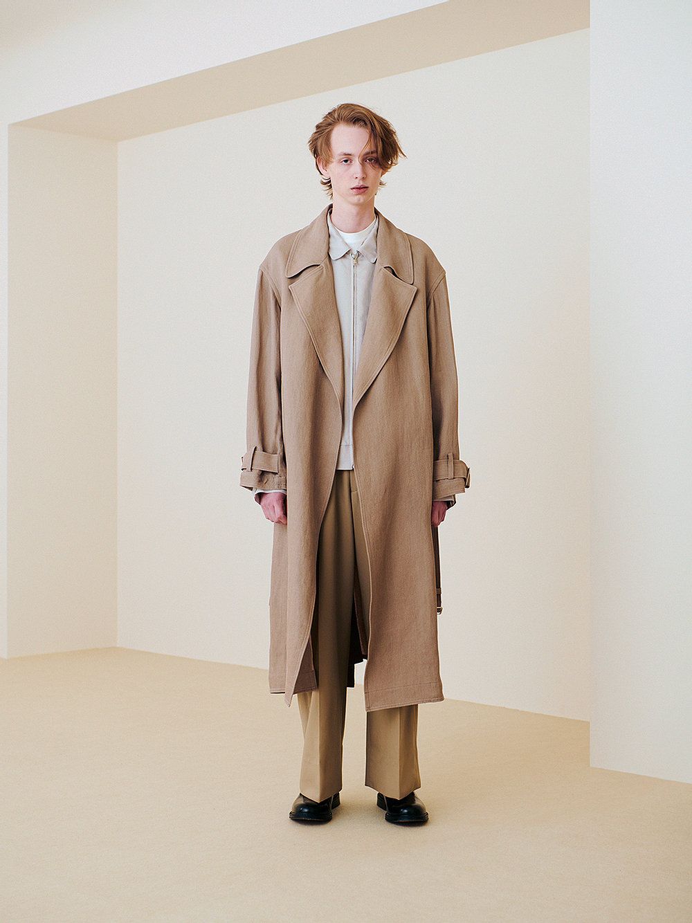 Japanese Brand PAPER KERSEY DOUBLE-BREASTED OVERCOAT | Grailed