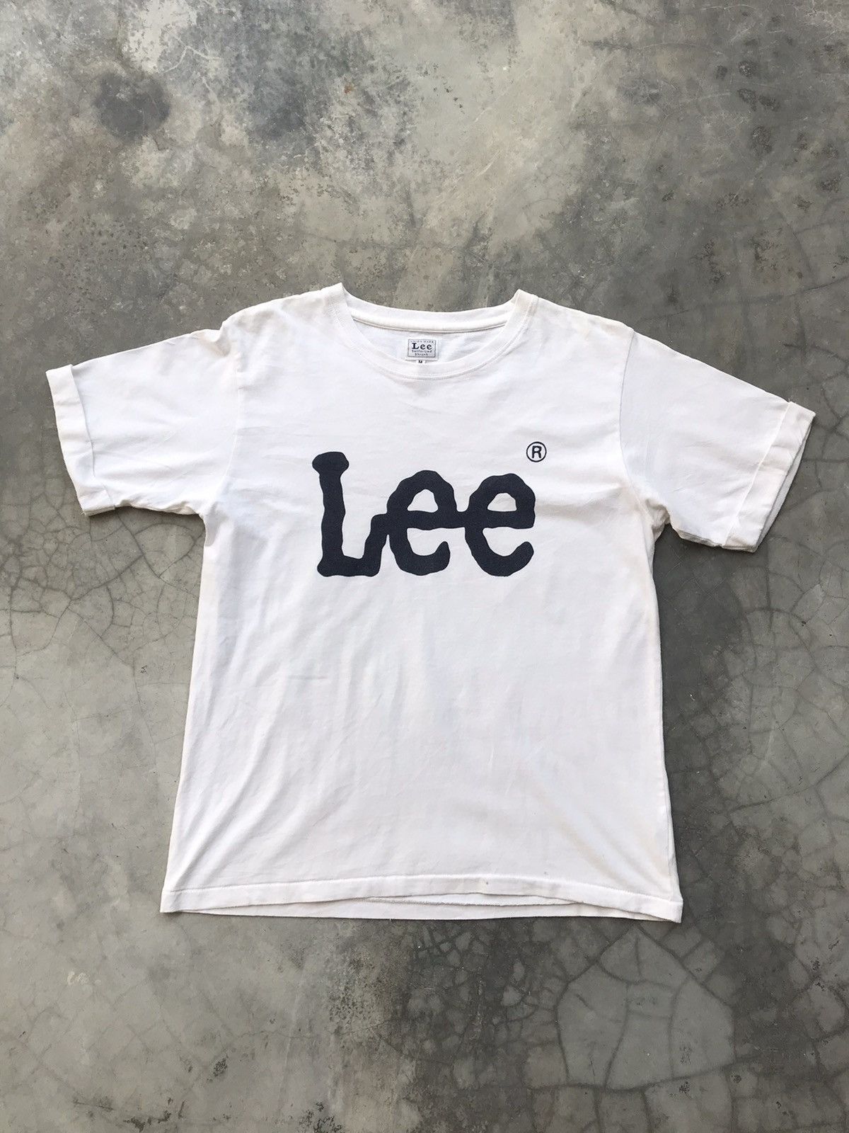 ◆LEE◆ Stitch Vintage Logo T-Shirt White Vintage Lee Logo Tee x Single Stitch - Short Sleeve T Shirts