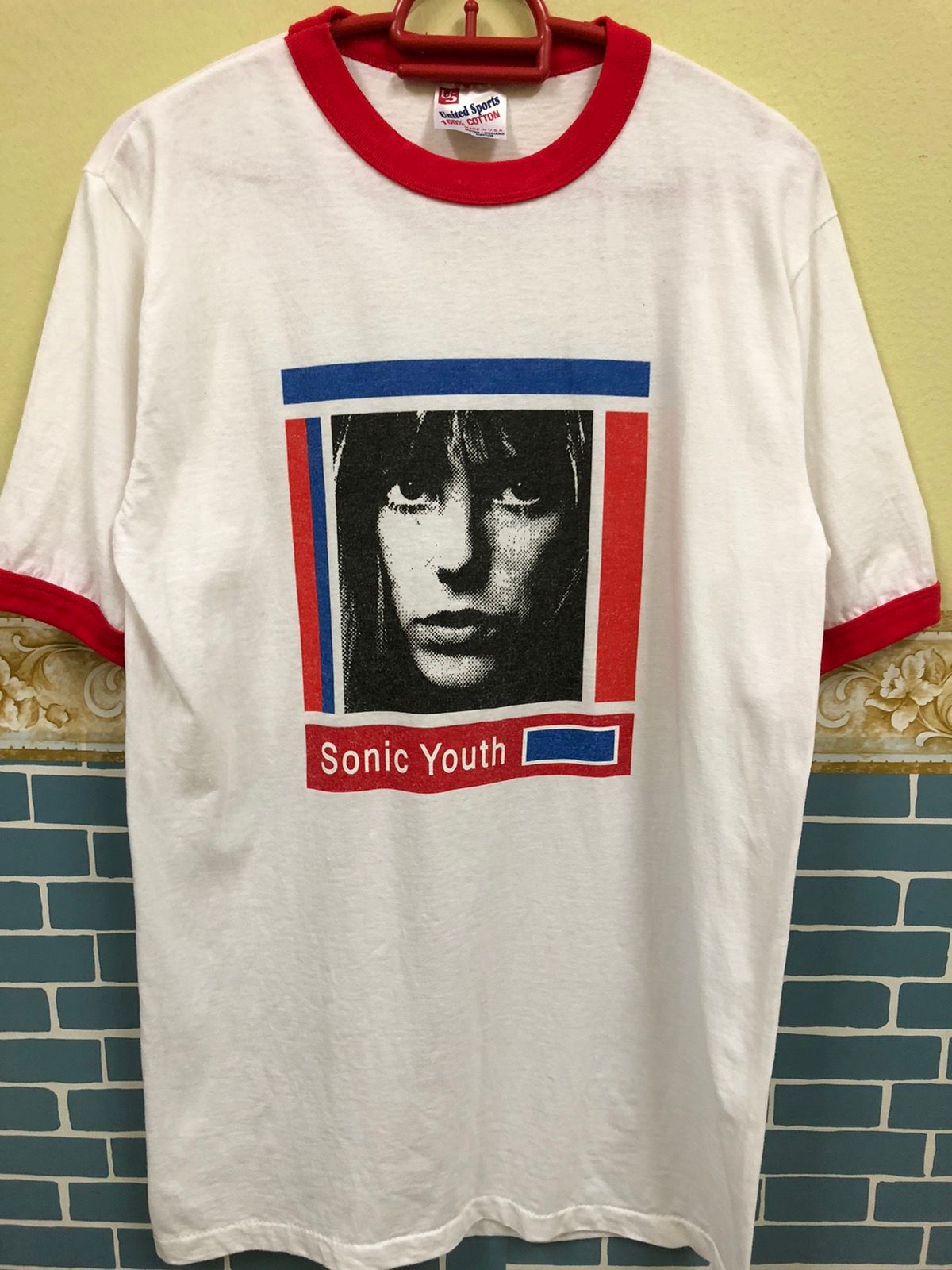 Vintage Vintage 90's Sonic Youth “Kim Gordon” promo ringer tee 