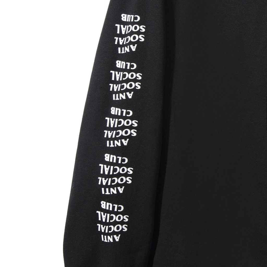Anti Social Social Club DS ASSC Blacked out Black Long Sleeve Tee LS FTP KITH BAPE Size US XL / EU 56 / 4 - 6 Thumbnail