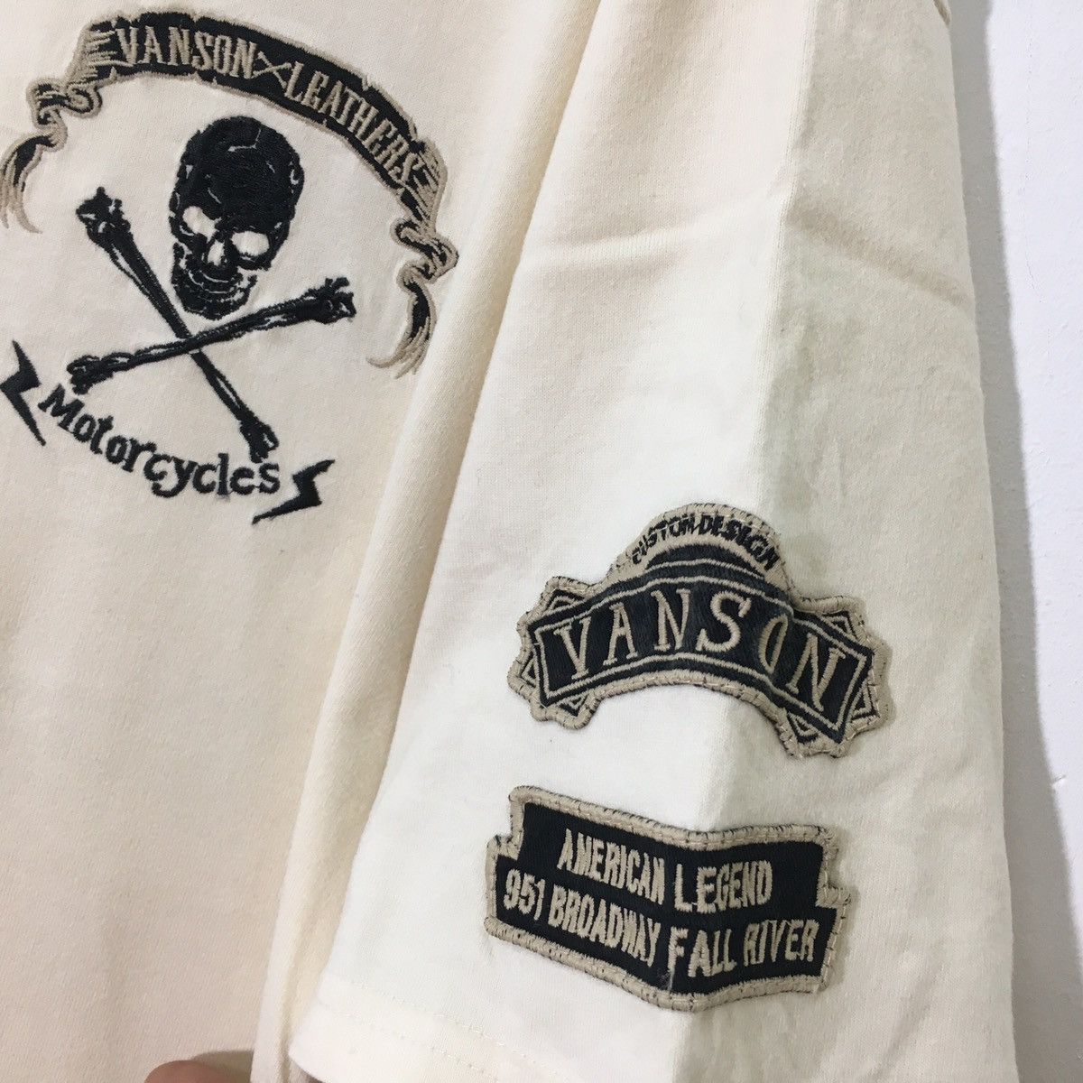 Vanson Leathers Vintage vanson leather motorcycle Skull shirt L sz Size US L / EU 52-54 / 3 - 3 Thumbnail