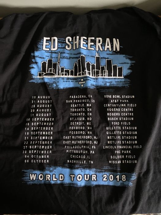 ed sheeran merch 2018