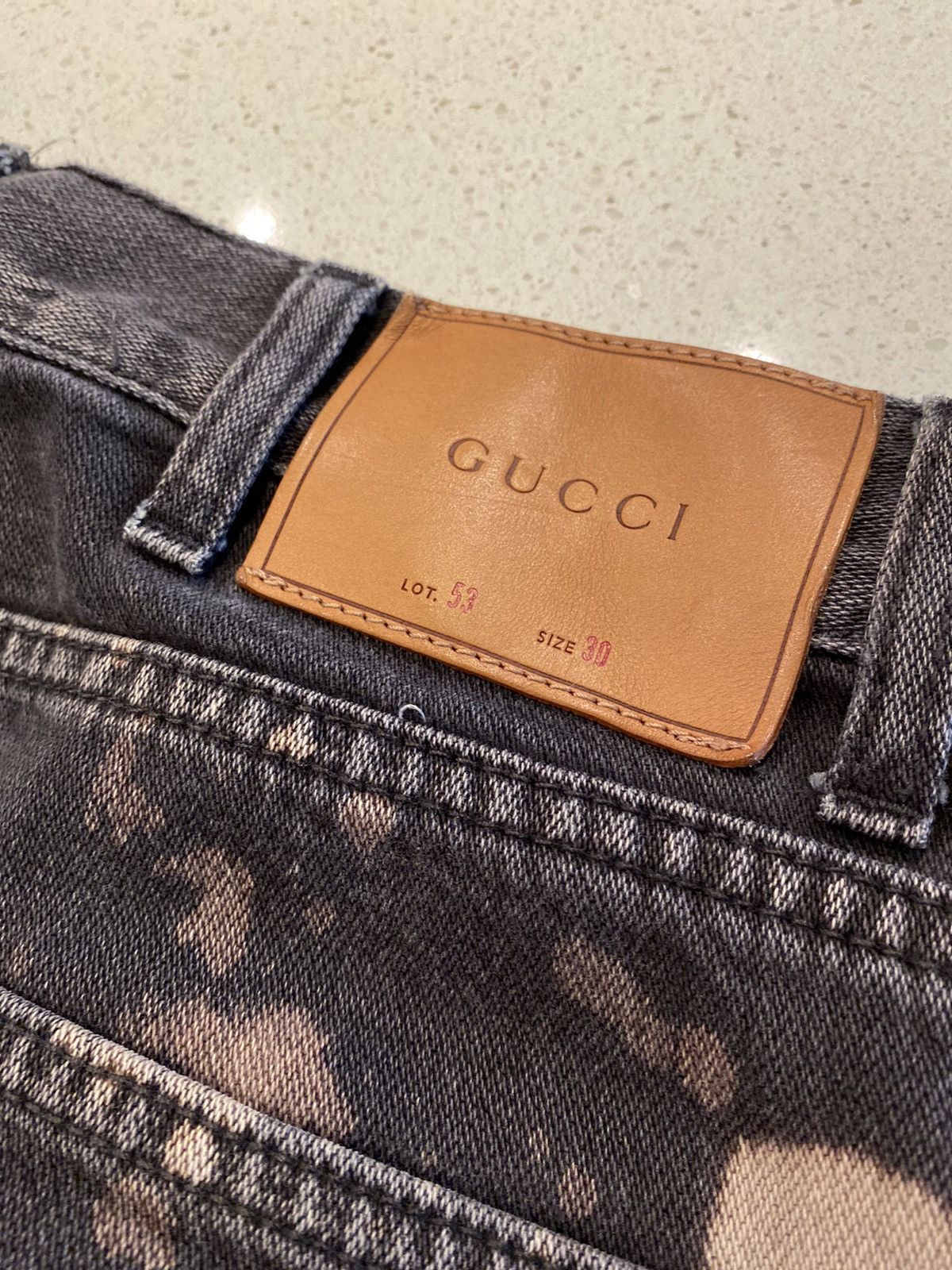 Gucci Gucci Bleached Denim Tapered Pants Size US 30 / EU 46 - 4 Thumbnail