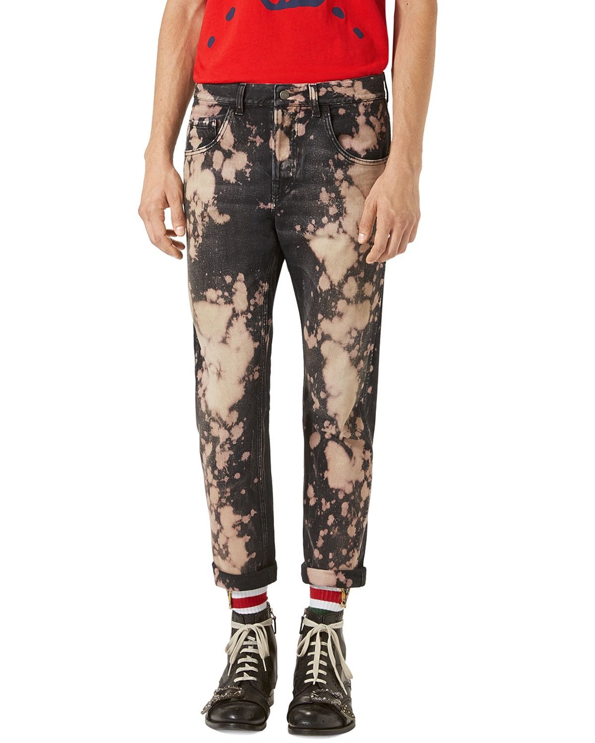 Gucci Gucci Bleached Denim Tapered Pants Size US 30 / EU 46 - 1 Thumbnail