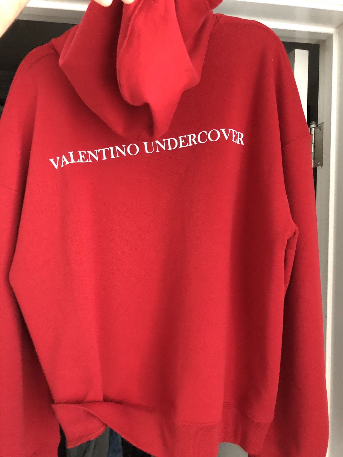 Undercover × Valentino Valentino X Undercover Red Skull Hoodie 