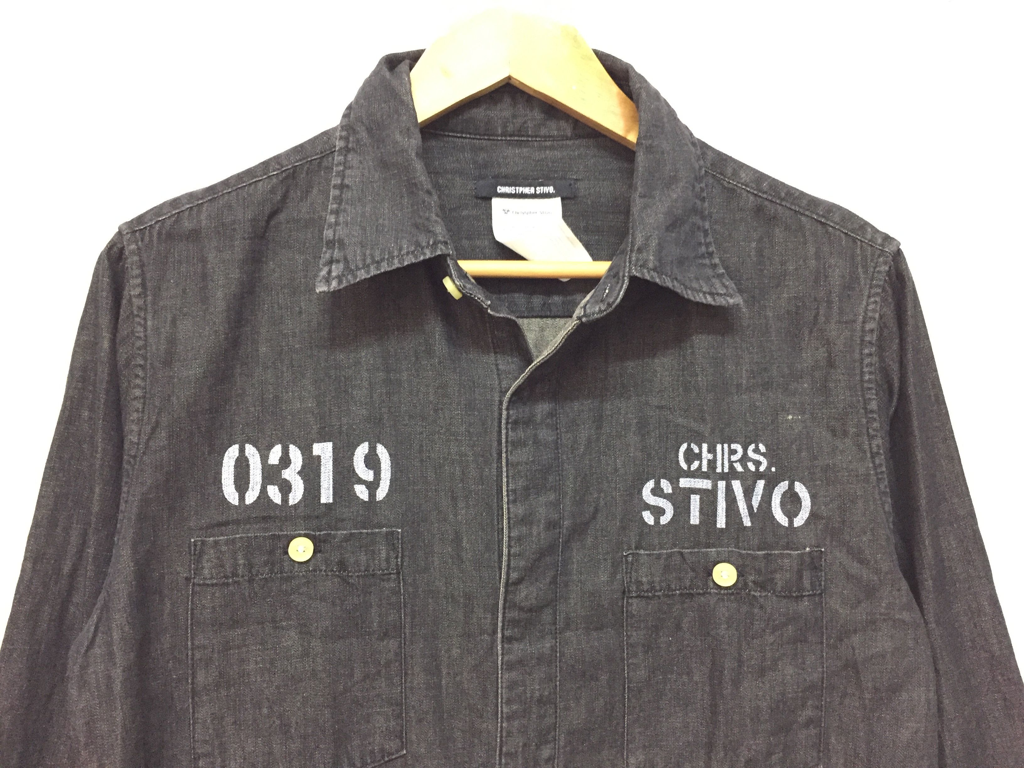 Japanese Brand SS2006 christpher stivo prisoner denim shirt Size US M / EU 48-50 / 2 - 3 Thumbnail