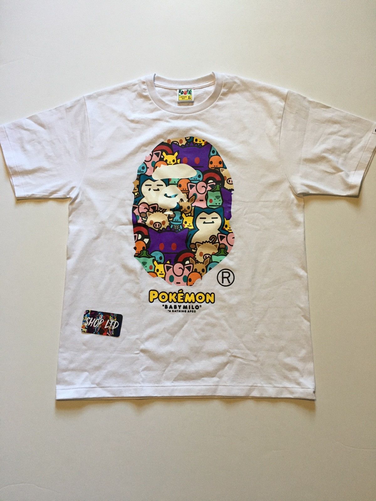 Bape A Bathing Ape X Pokémon Characters Ape Head Tee | Grailed