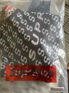 Supreme S Repeat Sweater Black | Grailed