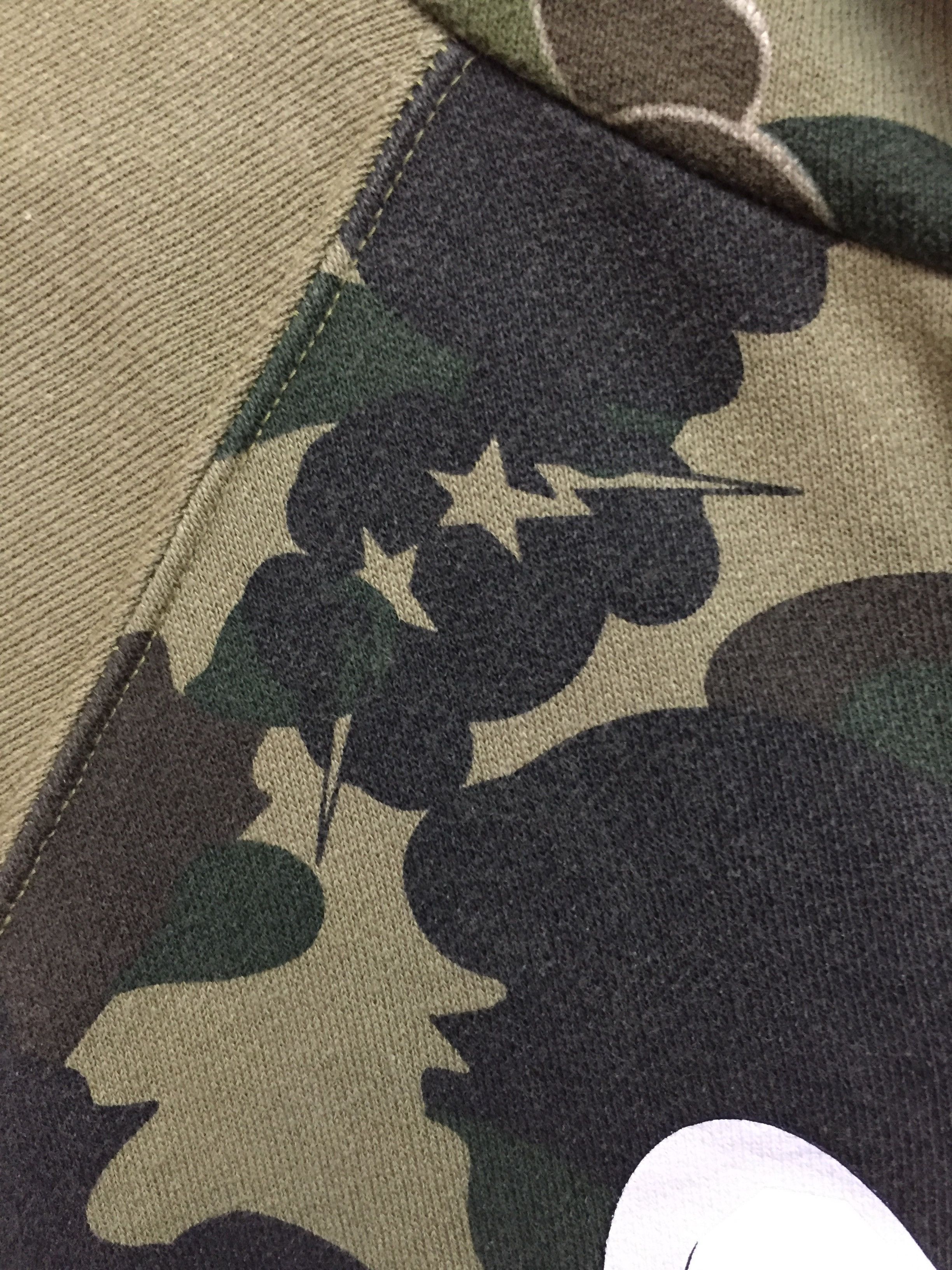 Bape × Kaws 2005 bape Kaws 1st camo crazy college logo full zip hoodie Size US M / EU 48-50 / 2 - 5 Thumbnail