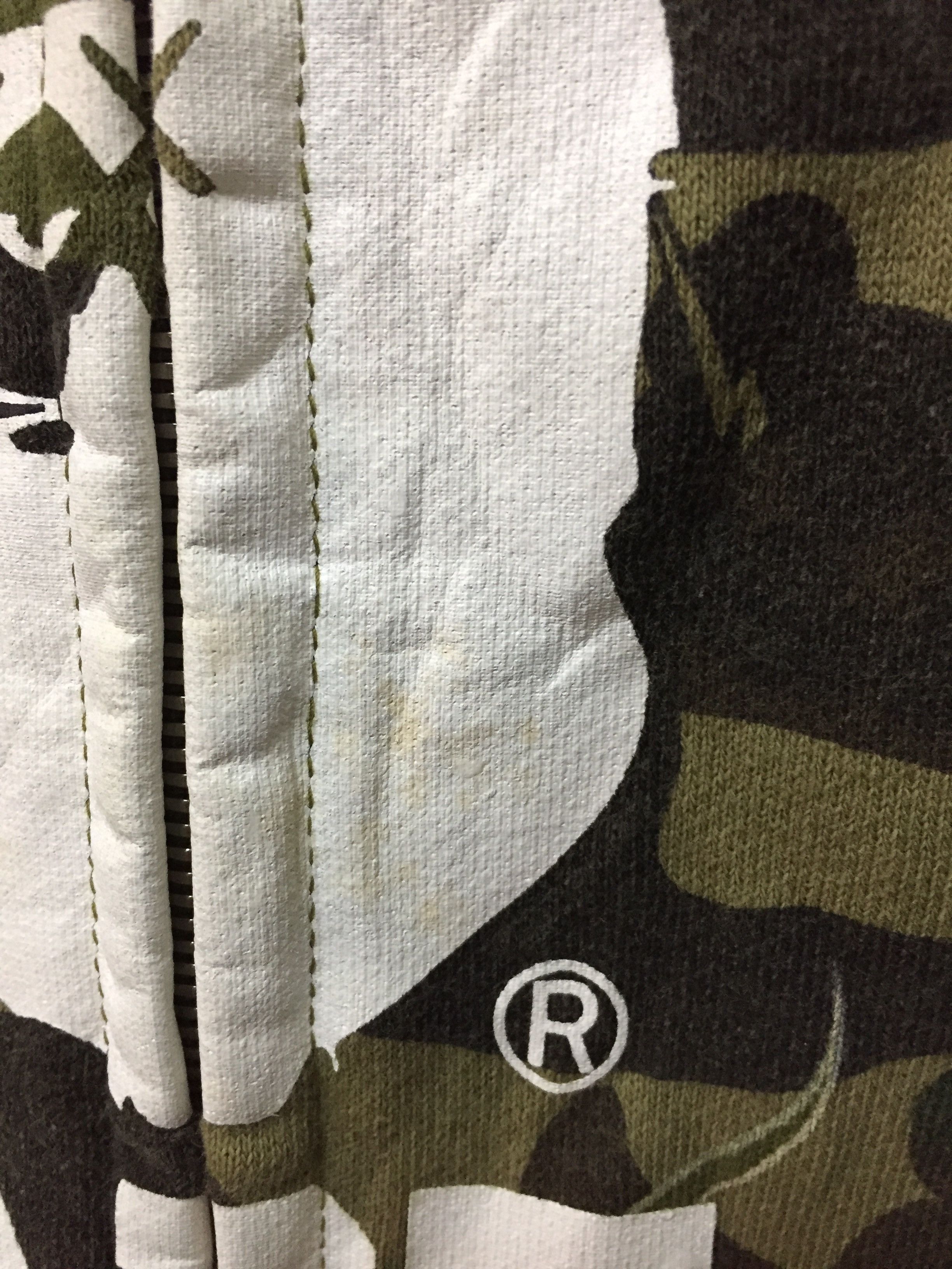 Bape × Kaws 2005 bape Kaws 1st camo crazy college logo full zip hoodie Size US M / EU 48-50 / 2 - 7 Thumbnail