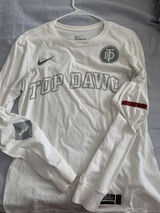 Tde x nike swoosh long sleeve tde discount white