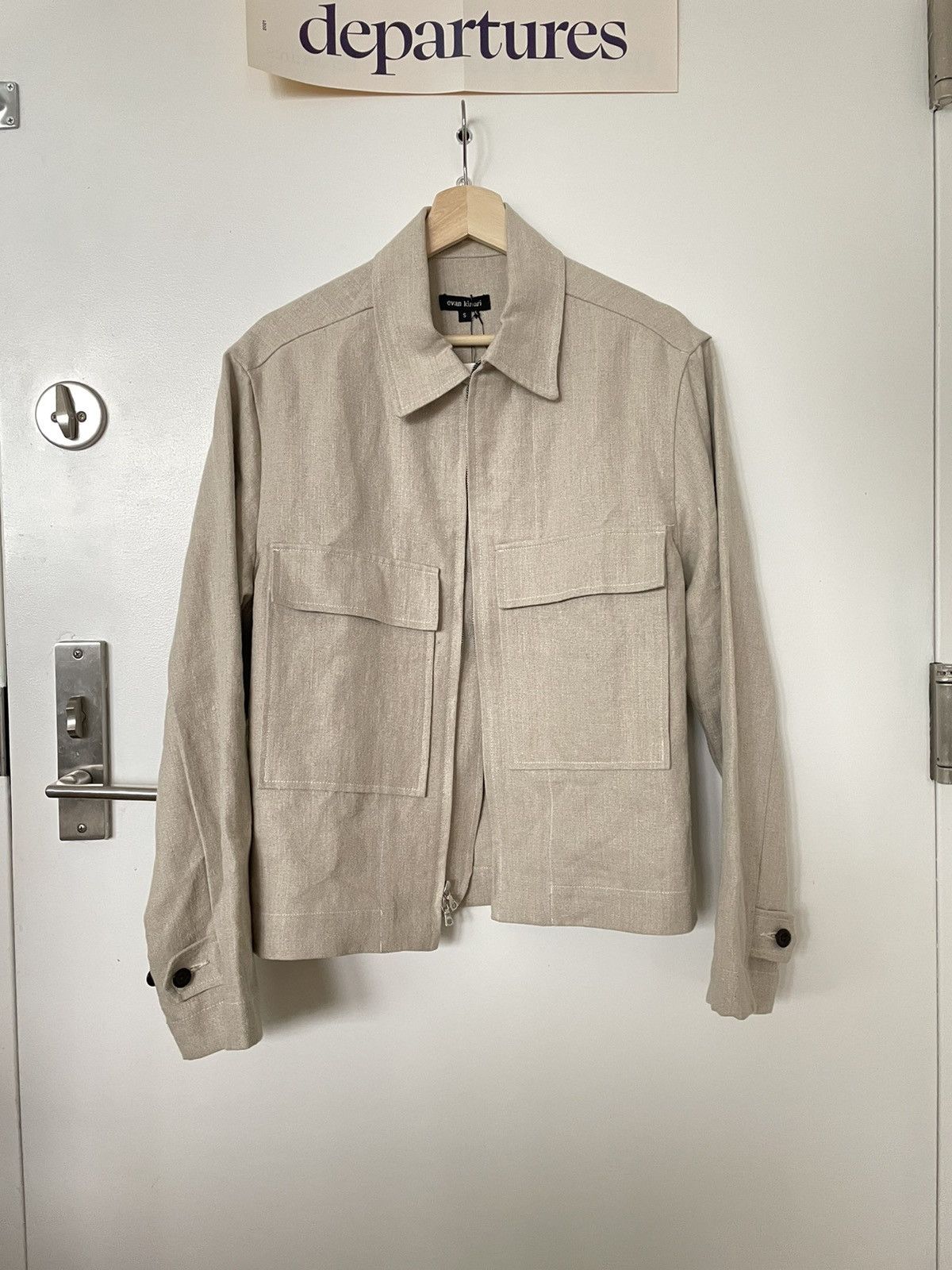 Evan Kinori Zip Jacket Tumbled Hemp Canvas | Grailed