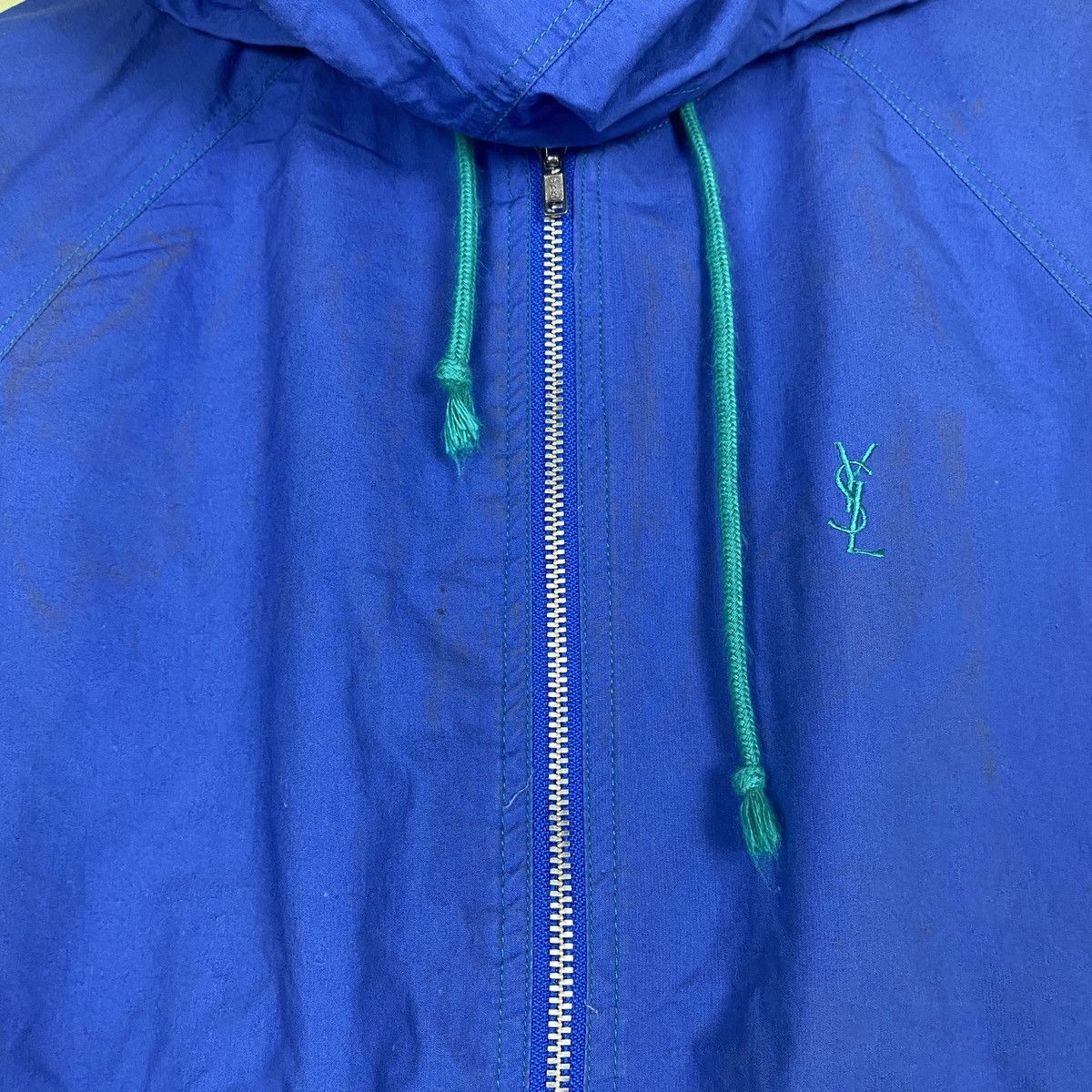 Vintage × Yves Saint Laurent Yves Saint Laurent Destressted Hoodie Jacket Size US S / EU 44-46 / 1 - 5 Thumbnail