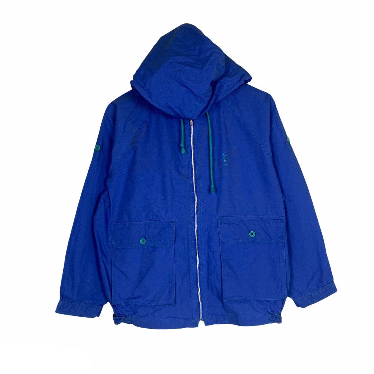 Vintage × Yves Saint Laurent Yves Saint Laurent Destressted Hoodie Jacket Size US S / EU 44-46 / 1 - 1 Thumbnail