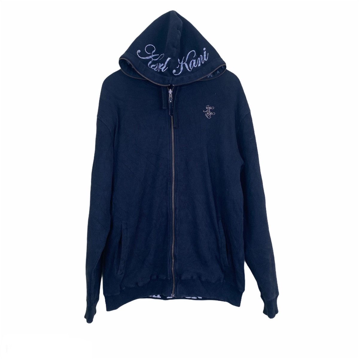 Karl Kani × Vintage Karl Kani Reverseble Zip Up Hoodie Size US L / EU 52-54 / 3 - 2 Thumbnail