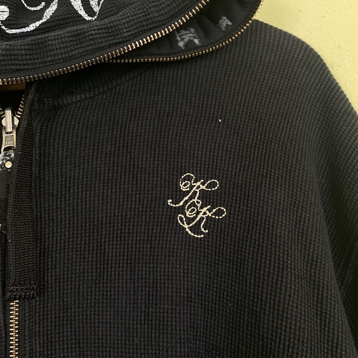 Karl Kani × Vintage Karl Kani Reverseble Zip Up Hoodie Size US L / EU 52-54 / 3 - 6 Thumbnail