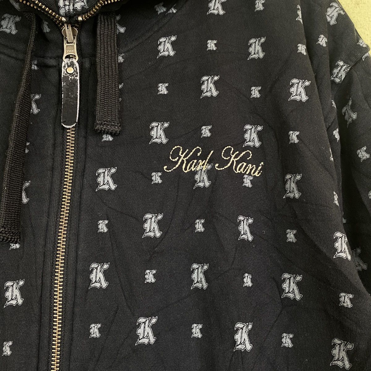 Karl Kani × Vintage Karl Kani Reverseble Zip Up Hoodie Size US L / EU 52-54 / 3 - 10 Thumbnail