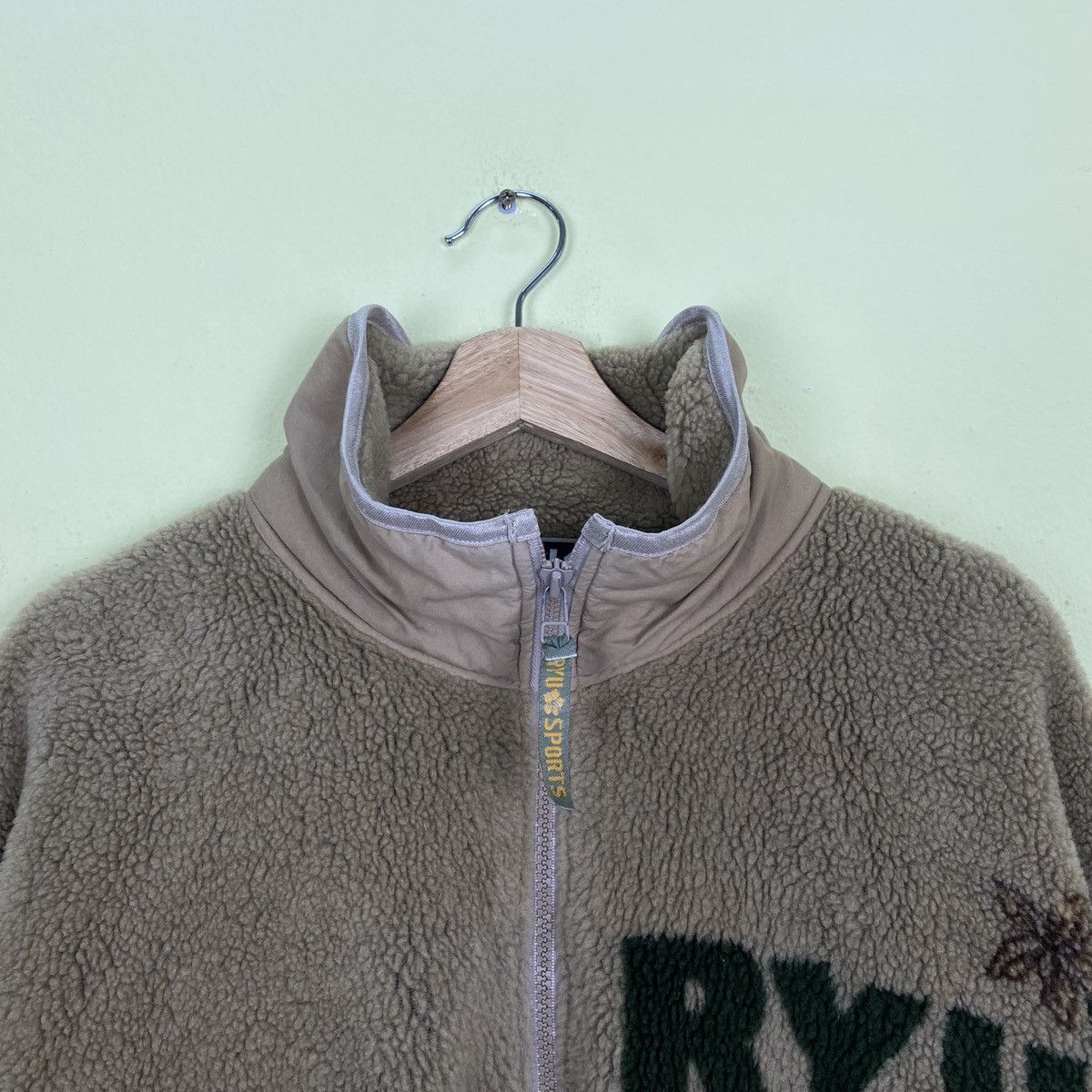 Japanese Brand Ryu Sport Zip Up Wool Jacket Size US L / EU 52-54 / 3 - 3 Thumbnail