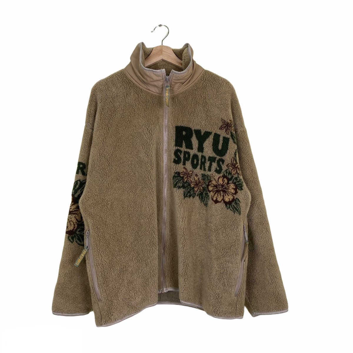 Japanese Brand Ryu Sport Zip Up Wool Jacket Size US L / EU 52-54 / 3 - 2 Thumbnail