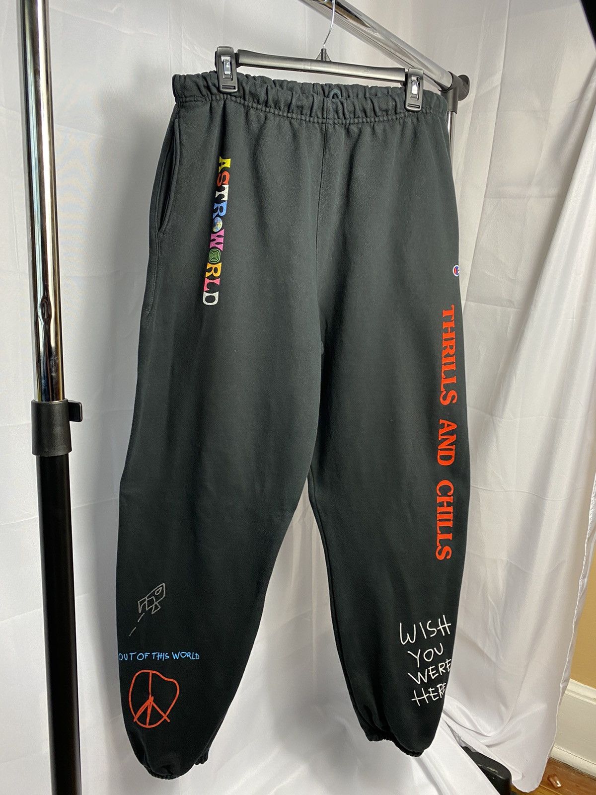 Travis scott x champion astroworld cheap peace sweatpants joggers