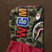 Bape Bape Half Camo Red Shark Full ZIp Up hoodie Size US L / EU 52-54 / 3 - 5 Thumbnail