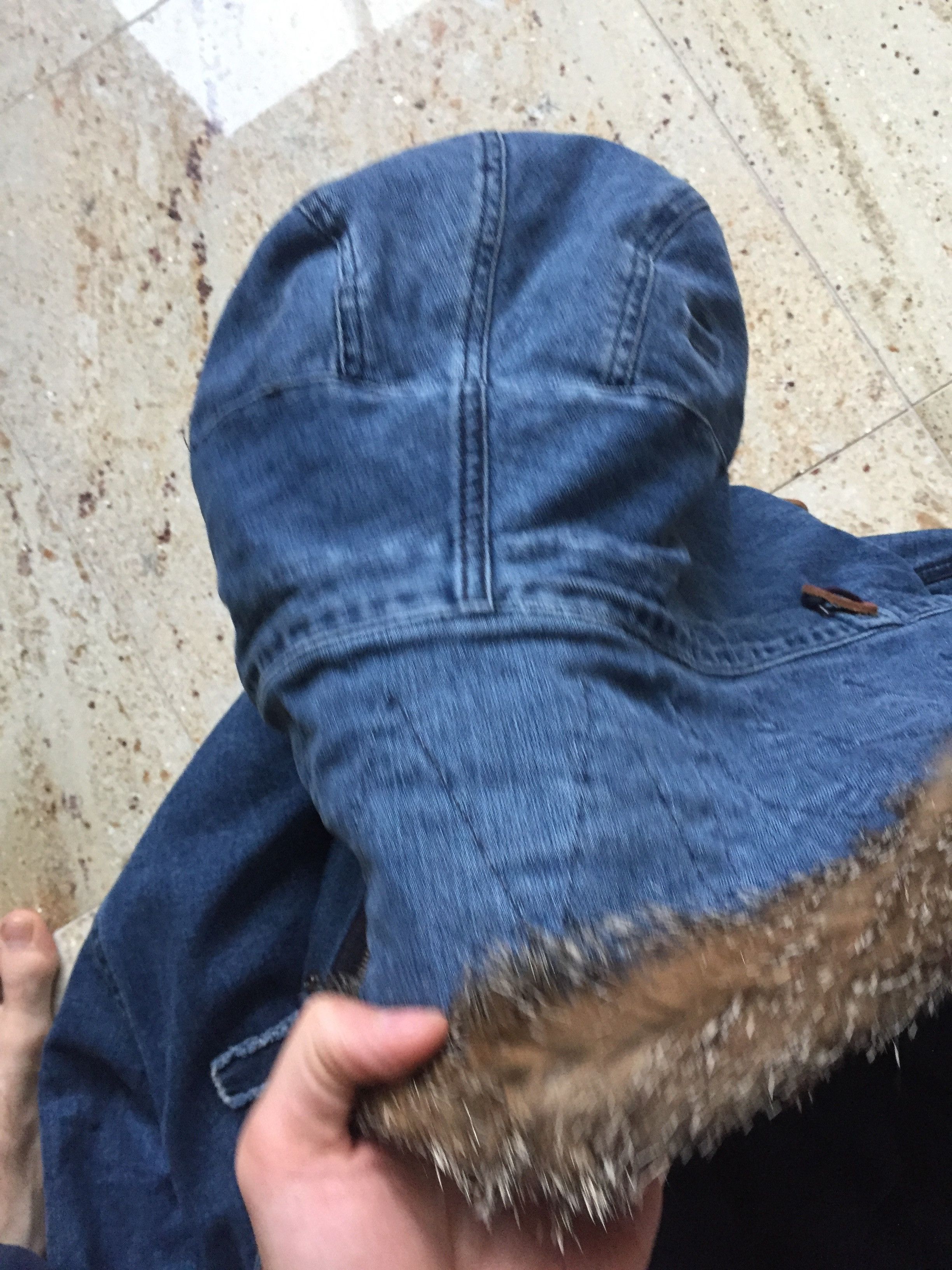 MR & MRS ITALY Denim Blue Fur Parka Size US M / EU 48-50 / 2 - 6 Thumbnail