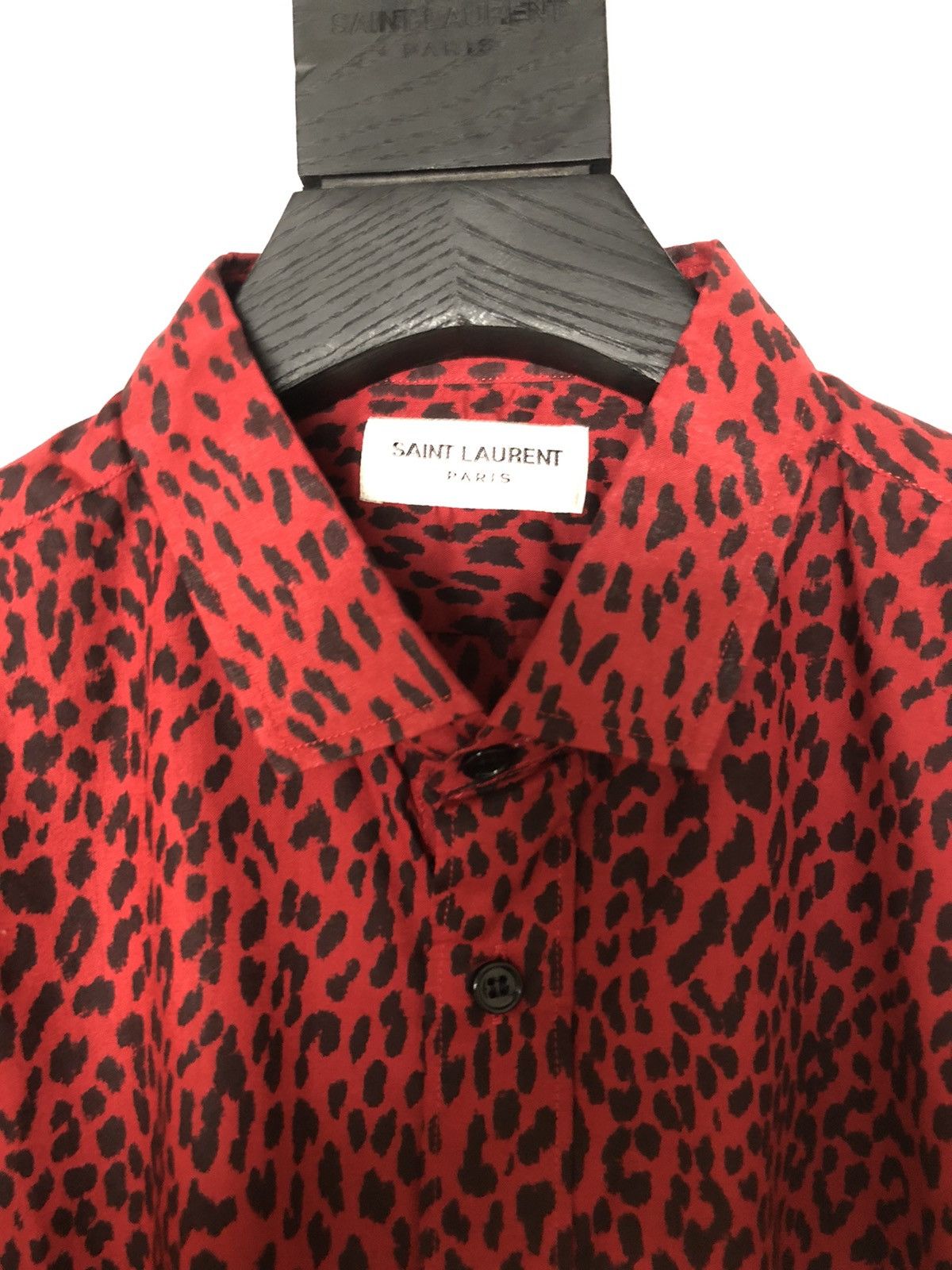 Saint Laurent Paris FW13 Red Babycat Shirt Grailed