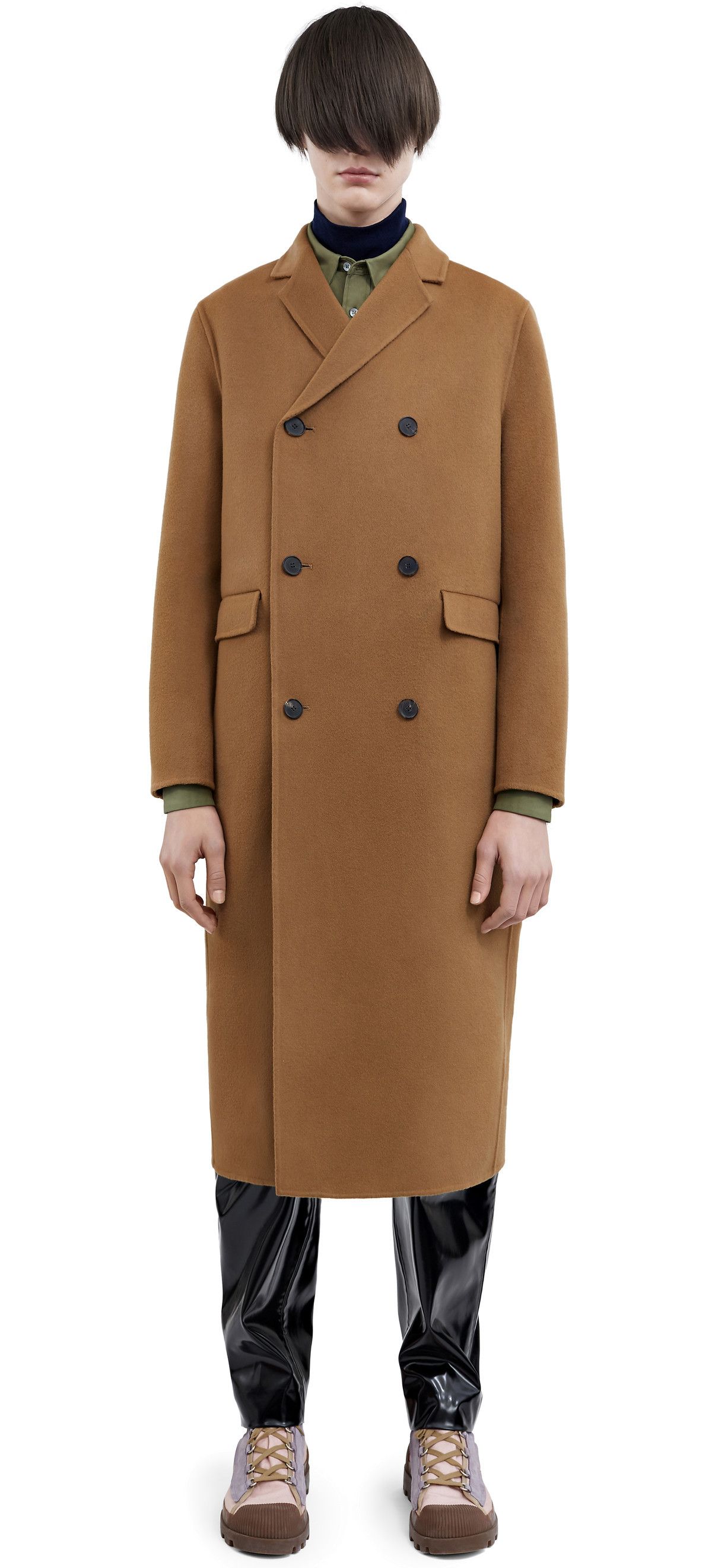 Acne studios double breasted coat deals