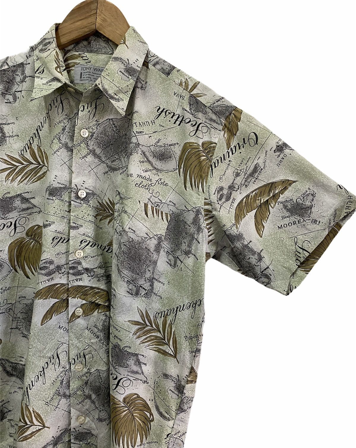 Vintage OG🔥80s Aloha Hawaiian Maps Rayon Shirts Size US M / EU 48-50 / 2 - 4 Thumbnail