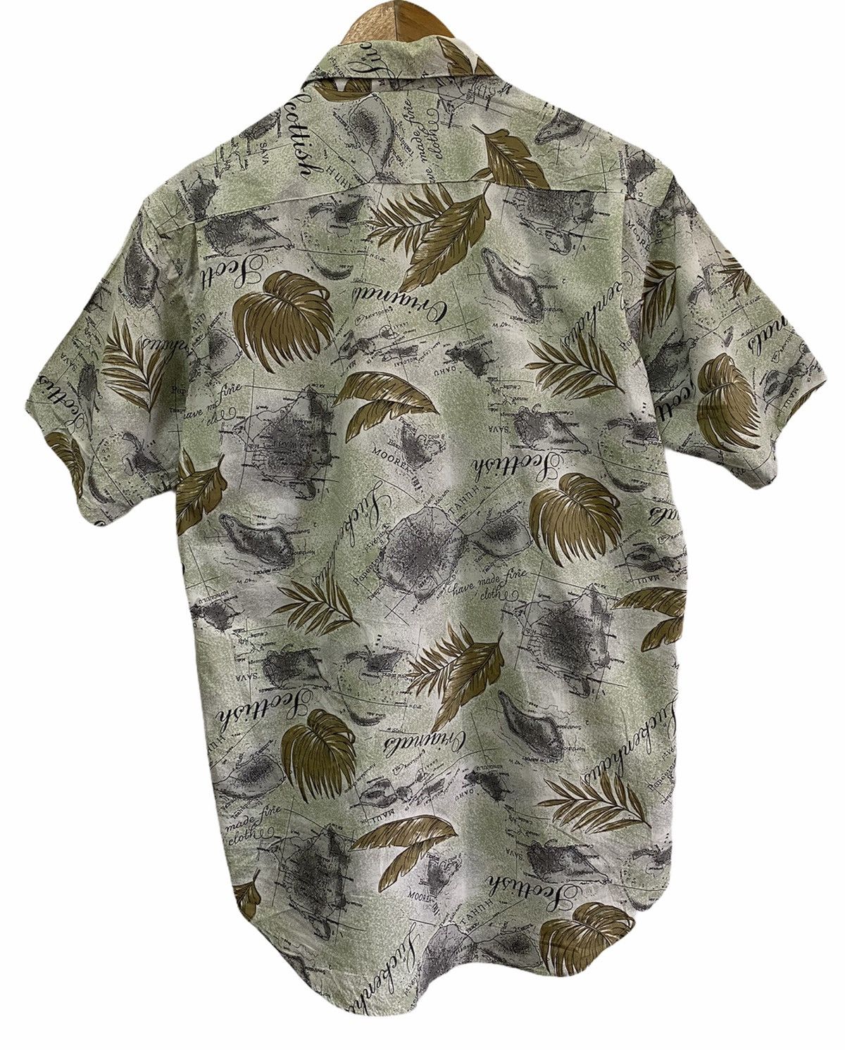 Vintage OG🔥80s Aloha Hawaiian Maps Rayon Shirts Size US M / EU 48-50 / 2 - 2 Thumbnail