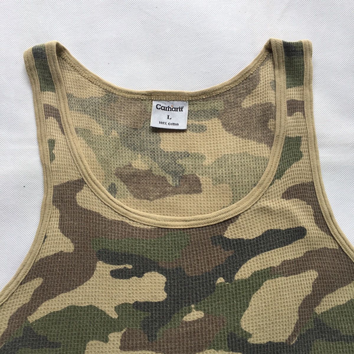 Carhartt Vintage Carhartt Camo Tank Shirt Size US L / EU 52-54 / 3 - 2 Thumbnail